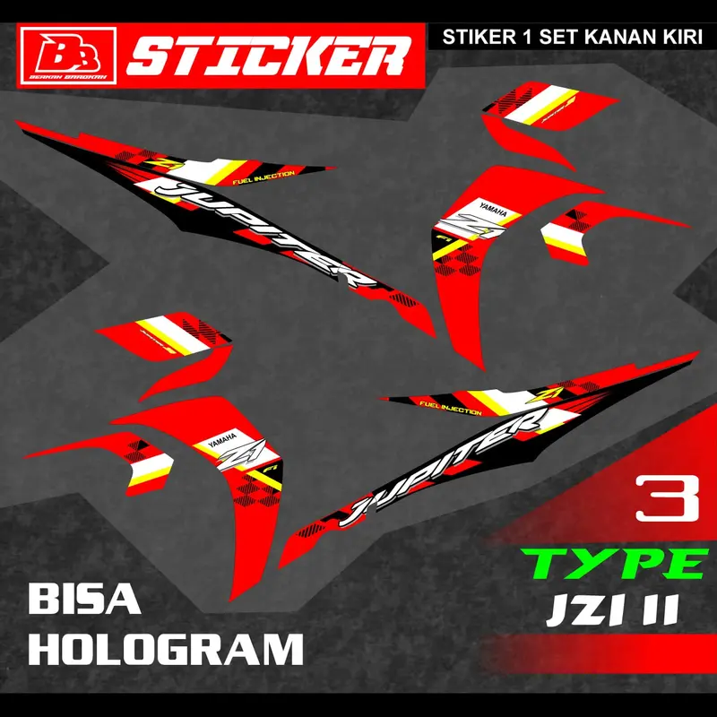 STICKER PREMIUM STIKER MOTOR STRIPING YAMAHA JUPITER Z1 JZI 11 Motorcycle 8