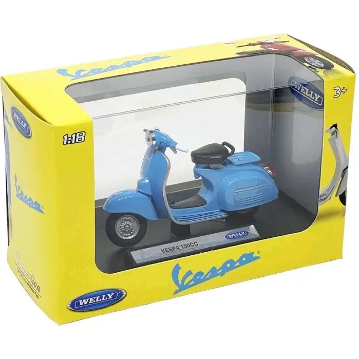 Welly Vespa 150CC Miniatur Diecast Motor Skala 1:18