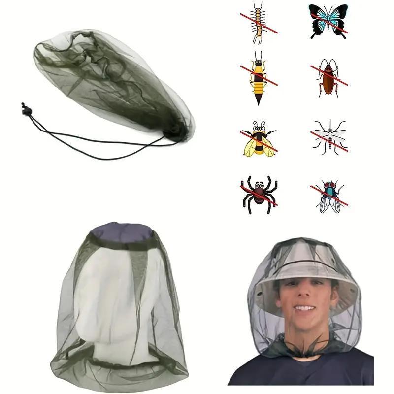 Outdoor Insect-proof Hat, 1 Count Breathable Mesh Hat with Wide Brim, Insect-proof Hat for Camping, Hiking, Fishing, Travel, Outdoor Sports 2