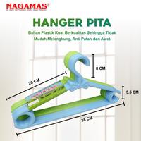 Gambar NAGAMAS Gantungan Baju Plastik 12 PCS Hanger Pakaian  Pita HP001 dari Nagamas Official Store Kota Tangerang 1 Tokopedia