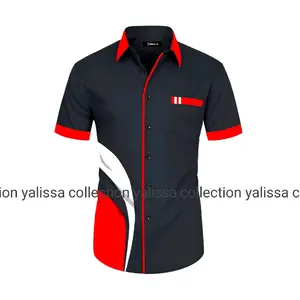 kemeja kombinasi seragam kantor seragam  lapangan Pria Kerja Baju Hitam Safety Wearpack