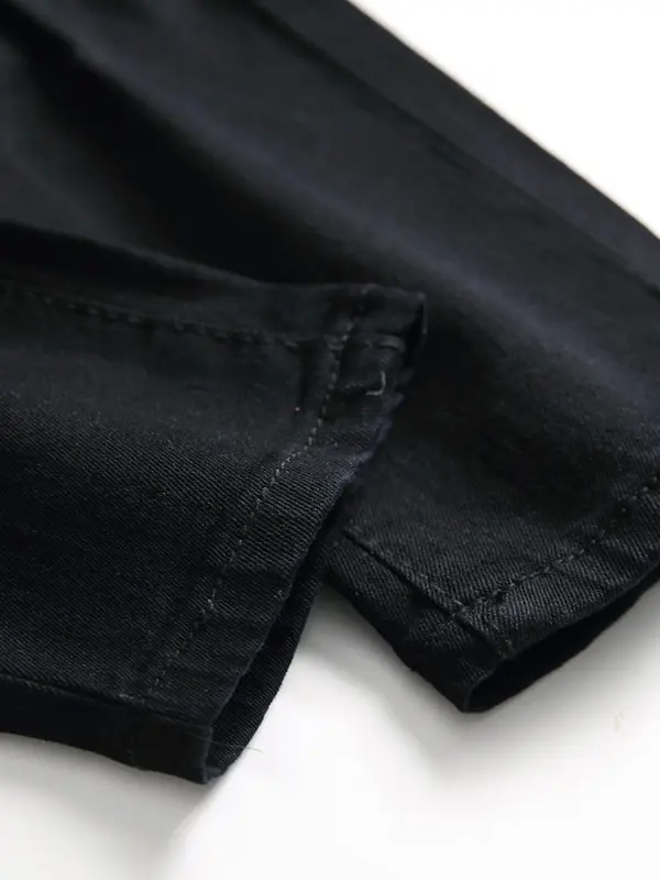 Men's Solid Color Denim Overalls Jeans, Casual Comfy Loose Fit Overalls Jeans for Daily Wear, Fashion Men's Clothes for All Seasons, Cotton 7