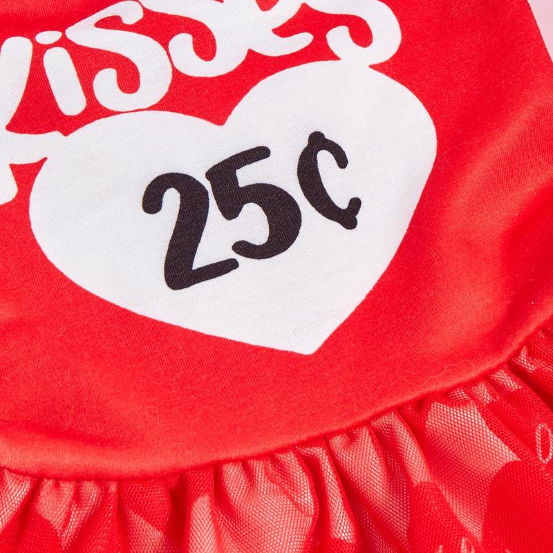 Heart Print Pet Dress, Cute Pet Clothes for Small Dogs, Pet Costume, Dog & Cat Clothing, Dog & Cat Dresses, Pet Supplies 4