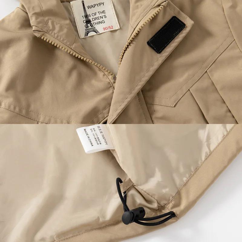 Spring Kids Trench Coats Autumn Baby Boys Girls Outerwear Casual Windbreaker Jackets Children Bomber Hooded Clothing 2-6 Years 5