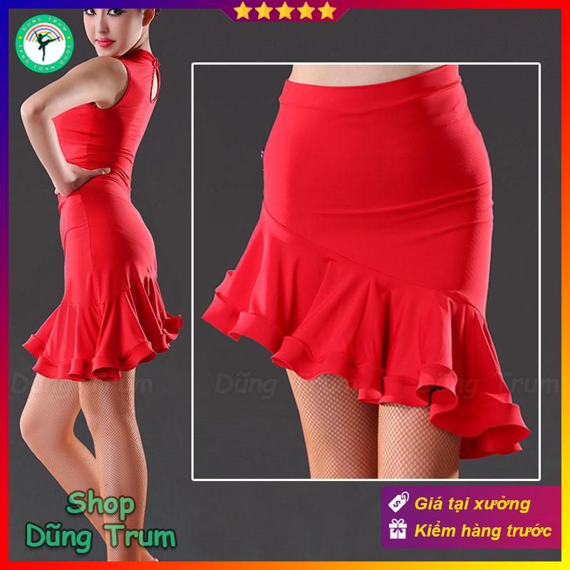 Product Introduction of Chân váy khiêu vũ đuôi cá chéo có quần bảo hộ bên trong 15