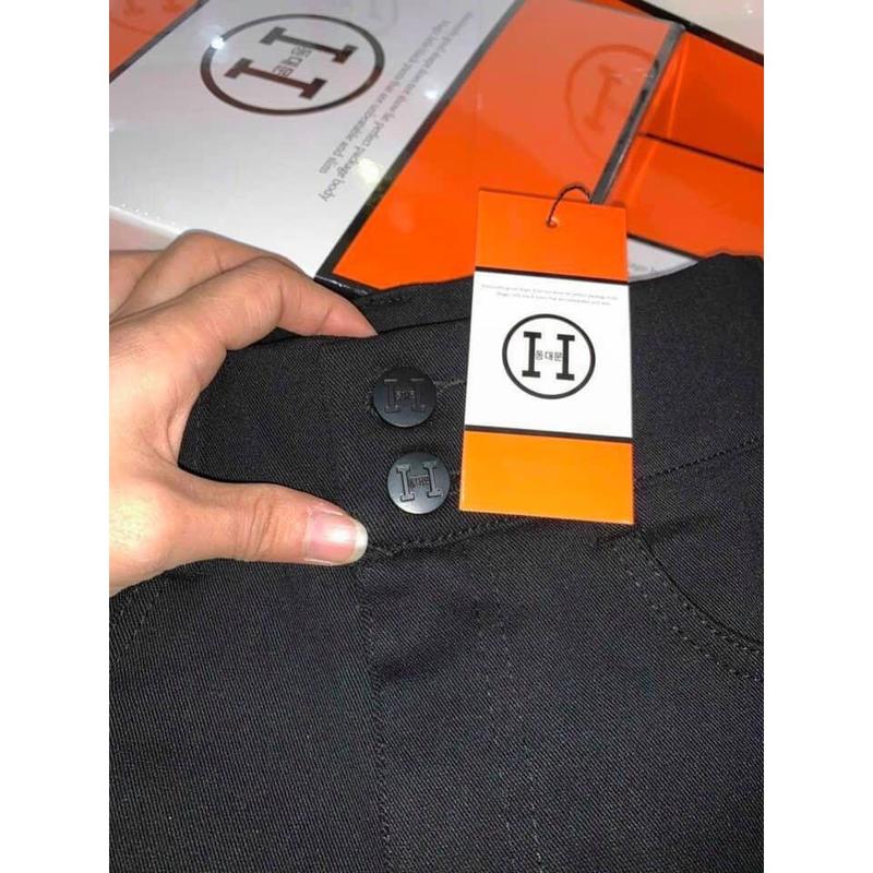 Quần Legging Nữ Cạp Cao Hai Khuy Khóa Trước Hộp Chữ H Hàng Đẹp Loại 1 UMI Siêu Co giãn quần  legging 1