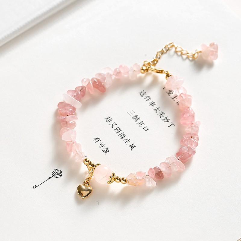 Product Introduction of Natural Crystal Bracelet Women's Design Hetian Jade Girlfriends' Bracelet Elegant Bracelet High-Grade Light Luxury Bracelet Wholesale 11