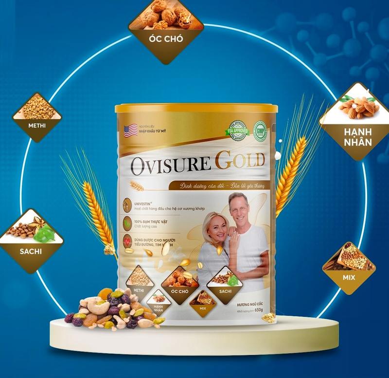 Sữa hạt Thuần chay Xương khớp Ovisure Gold 3