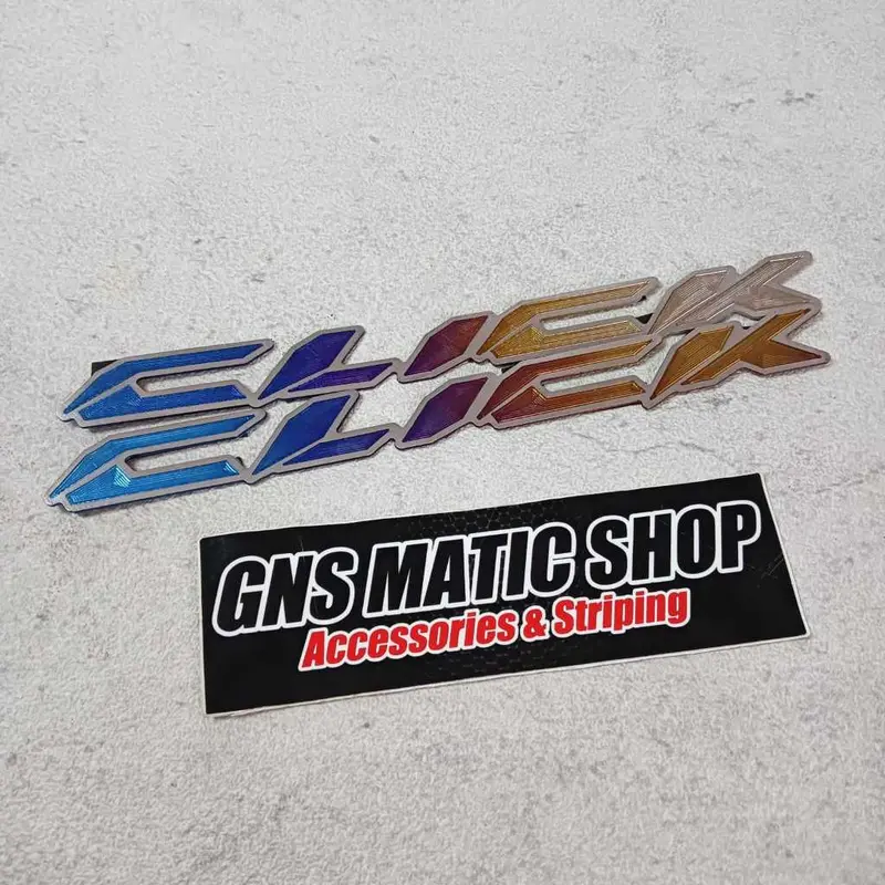 LOGO EMBLEM TITANIUM ORIGINAL VIETNAM VARIO CLICK PCX NMAX AEROX DLL / EMBLEM BODI TITANIUM EMBLEM BODY TITANIUM BEAT 7