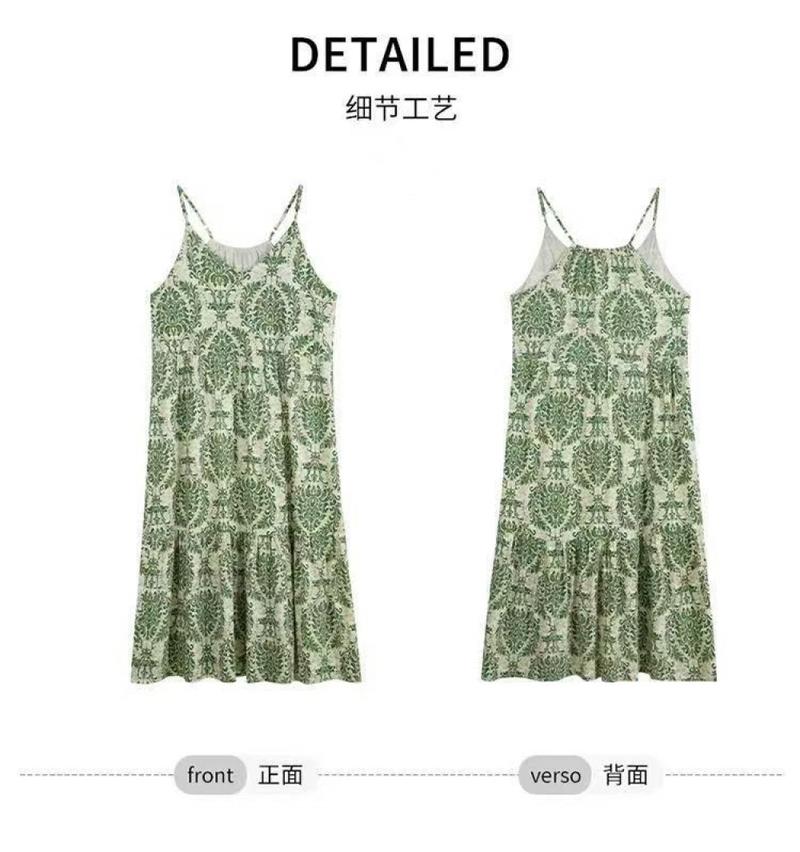 Product Introduction of Summer new product with chest cushion, suspender nightgown, women's ice silk sleepwear, jumpsuit, home wear 3