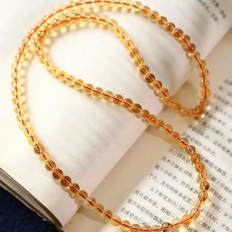 Natural Yellow Citrine Bracelet for Women Multi-circle Bracelet for Men Wealth-attracting Bracelet Yellow Bracelet New Year Gift Birthday Girlfriend