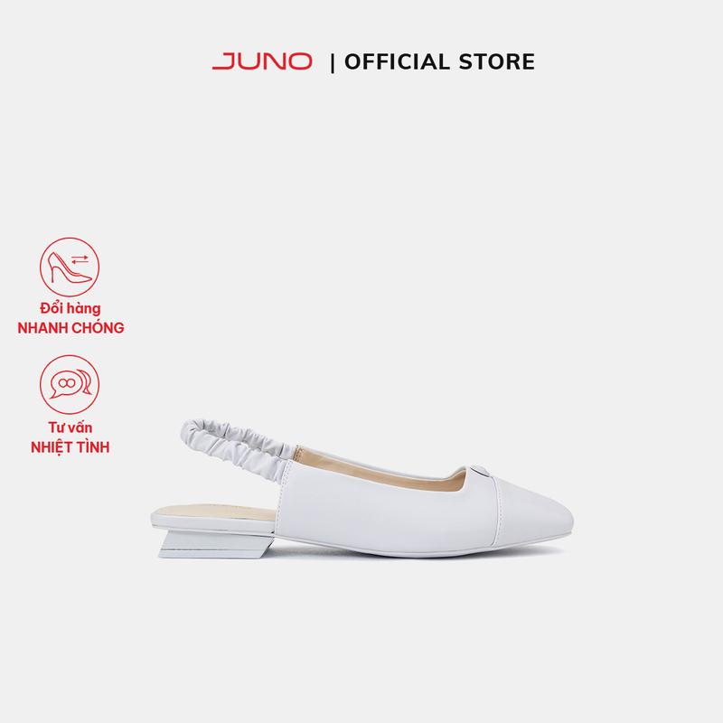 JUNO Giày Búp Bê Nhún Hậu - BB03119