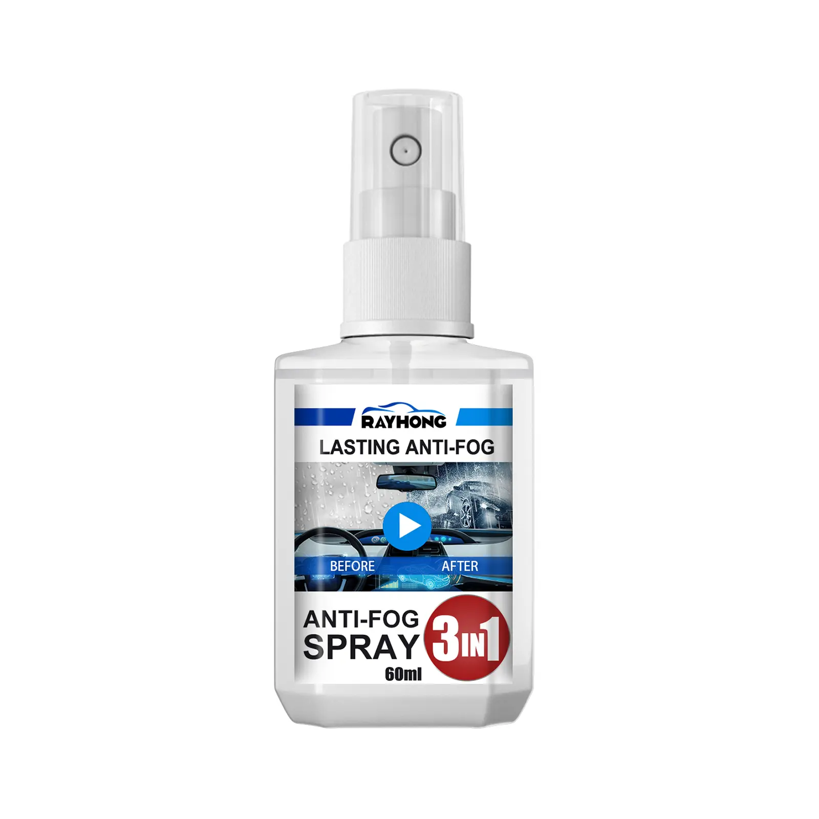 3-In-1 Automotive Anti-Fog Agent, Cleaning And Rainproof Home Dual-Purpose Car Front And Rear Windshield Anti-Fog Agent