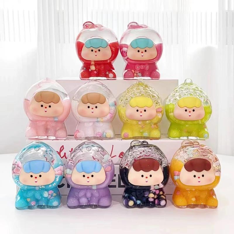 Túi Mù Moi Trái Cây Nước Hoạt Hình 8cm Màu Kim Tuyến Cát Chảy Đồ Trang Trí Túi Mù Douyin Đồ Chơi Cùng Kiểu Đồ Trang Trí Để Bàn Moi Thỏ lilith Mộng nước Rùa Nước Phát Sáng