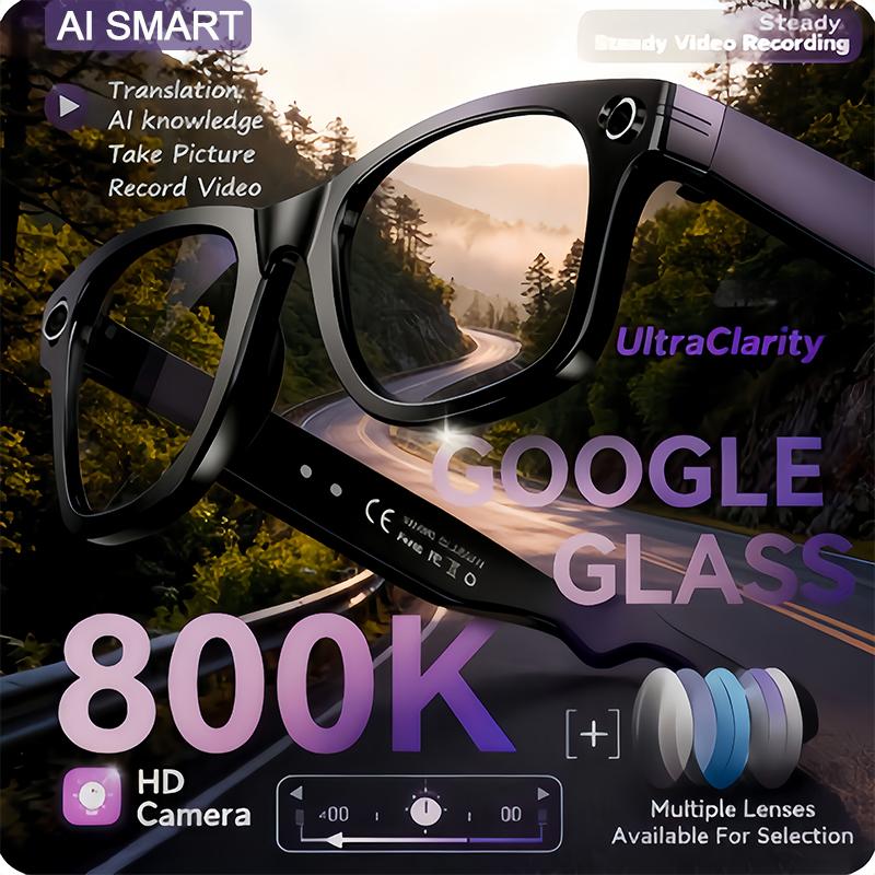 2025 NEW 800W Pixel UHD Camera Smart Glasses Video Recording AI Photo Recognition Answer Translation Bluetooth Call Sunglasses - Image 4