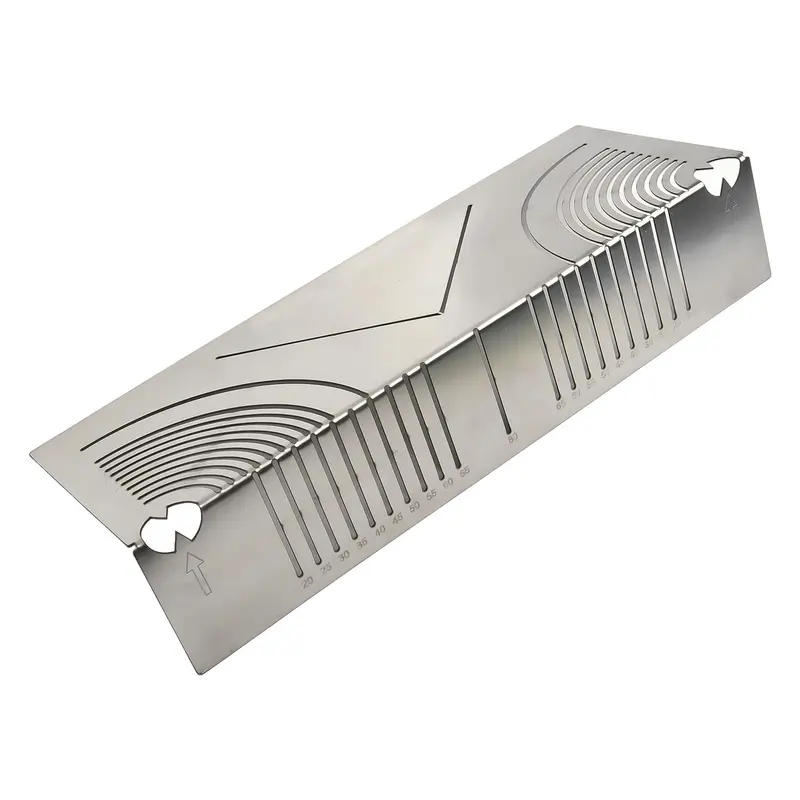 Công cụ vẽ, Ống vuông đa chức năng, Góc tròn, Thước vẽ nhiều chức năng 7