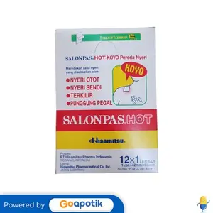 SALONPAS HOT KOYO PACK 12 X 1 LEMBAR BOX 10 SACHET