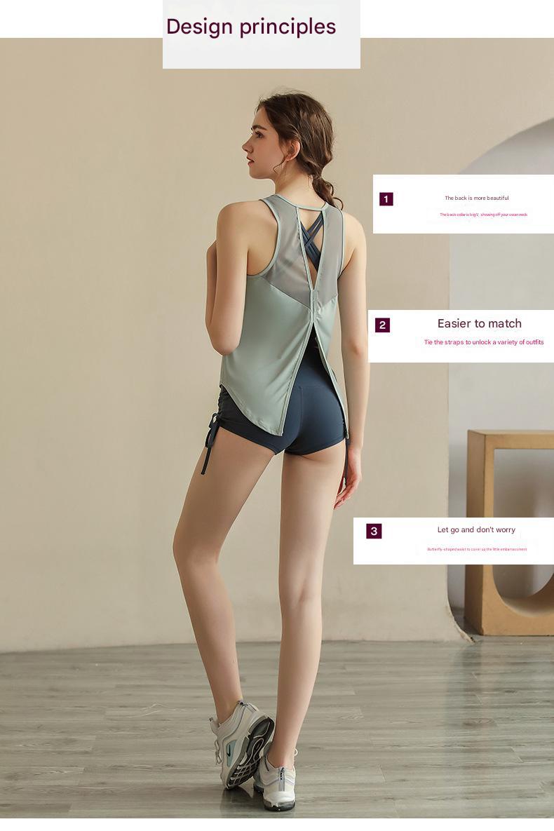 Product Introduction of Áo Ngực Thể Thao Dáng Rộng Và Áo Ba Lỗ Tập Yoga, Dành Cho Nữ, SHQX, Thiết Kế Hở Lưng Thoáng Khí, Thích Hợp Tập Gym Và Chạy Bộ 6