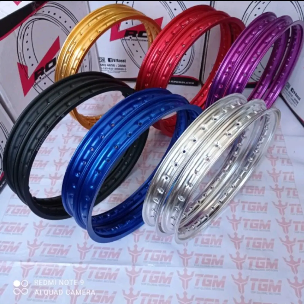 VELG SET MEREK ROSSI UKURAN 140 140 RING 17 READY WARNA HITAM BIRU MERAH GOLD SILVER UNGU