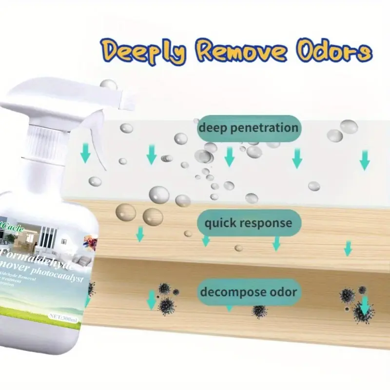 Multipurpose Formaldehyde Remover, 1 Count Household & Car Air Purifier Spray, Formaldehyde Remover for New House, Bedroom, Sofa, Plastic Interior 6