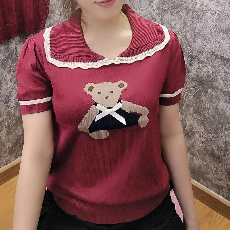 áo len mongtoghi dệt kim nữ có cổ tay ngắn