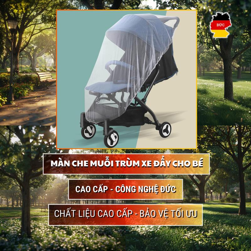 Product Introduction of Màn Che Muỗi Trùm Xe Đẩy Cho Bé - Cao cấp - Công nghệ Đức 11