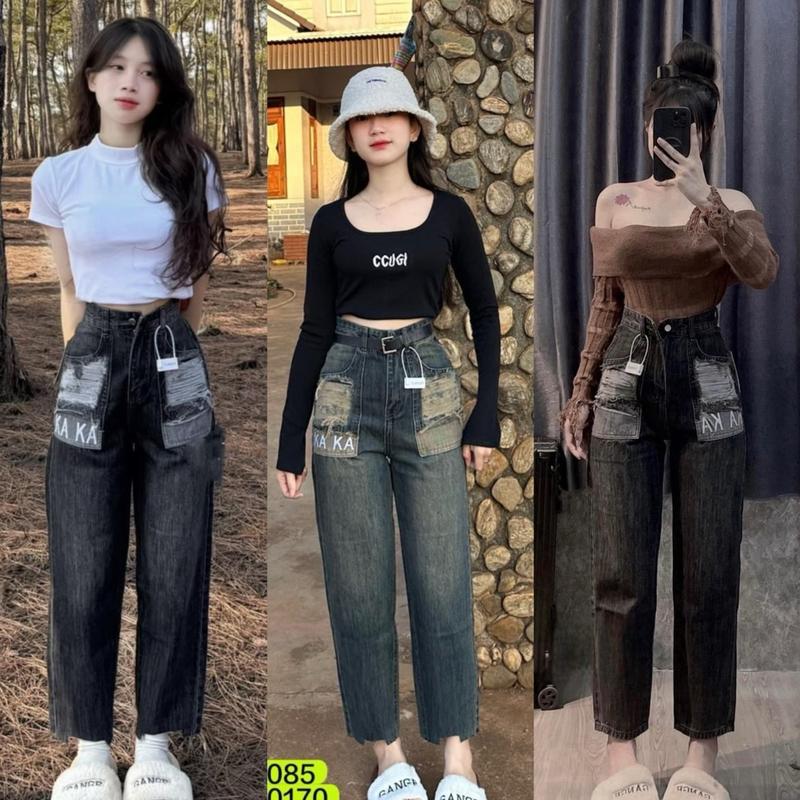 Quần jeans baggy loại 1 (KÈM ẢNH THẬT) đủ Szie s m l 0