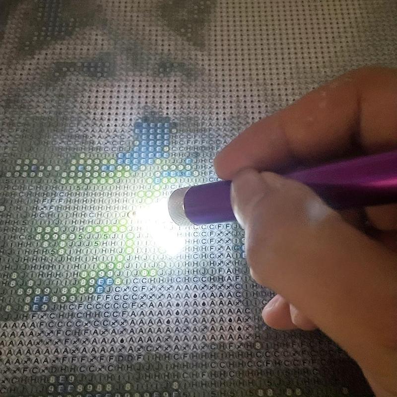 5D Rhinestones Painting Lighting Point Pen, Rhinestones Painting Pen, DIY Rhinestones Painting Kit, Art Craft Rhinestones Painting Supplies 0