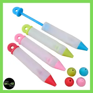 Pen Icing Piping Silikon / Pen Nozzle Icing Piping Bahan Silikon / Pen Icing Silikon Untuk Dekorasi Kue Biru Hiasan