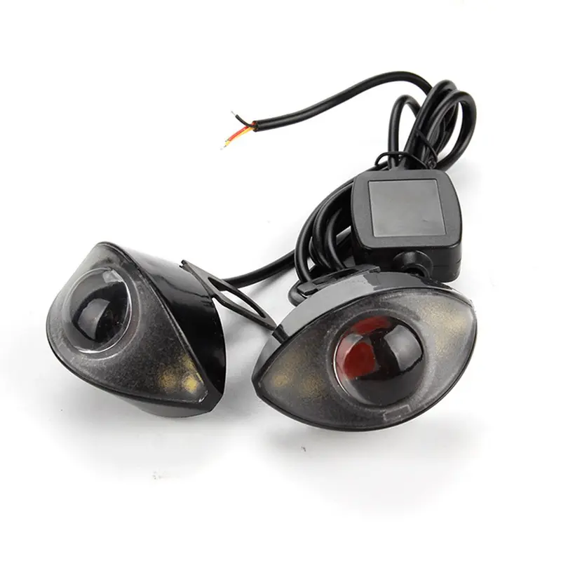 Đèn pha LED xe máy, Đèn pha bên ngoài nhấp nháy, với ống kính 6