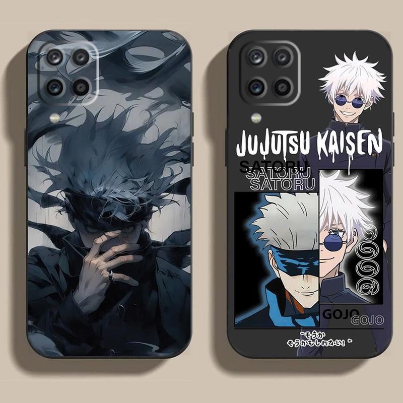 Ốp lưng Dành Cho Samsung Galaxy A12, M12, A22 4G, M32 cạnh viền vuông, có bảo vệ camera in hình Chú Thuật Hồi Chiến