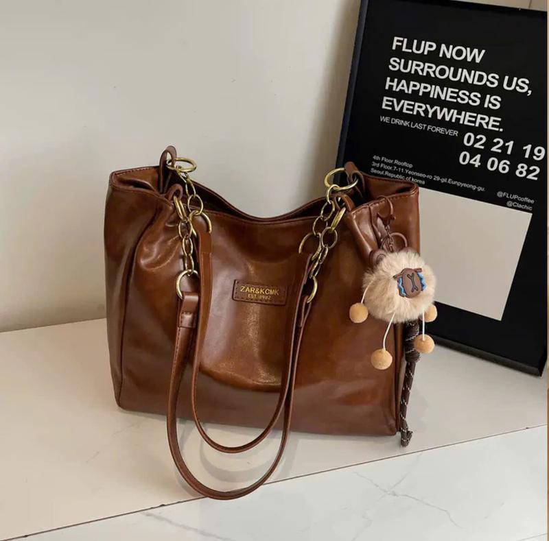 ( Tặng Kèm Charm ) Túi Tote Dung Tích Lớn, Túi Đeo Chéo Mới Cho Nữ, Túi Đeo Vai Sinh Viên Đại Học JN 33 2
