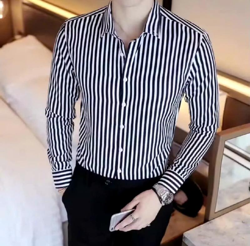 Product Introduction of ÁO sơ mi kẻ sọc nam, chất vải cotton mềm mịn, thoáng trẻ trung, năng động, thoải mái tự tin phong cách hàn 30