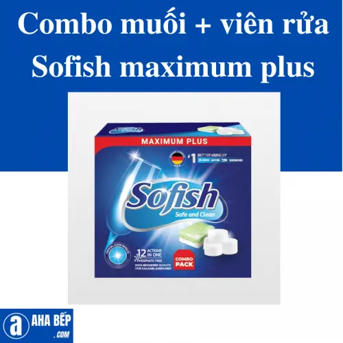 Combo muối + viên rửa Sofish maximum plus. Hàng chính hãng