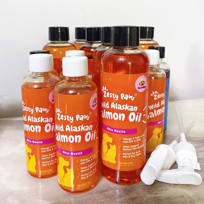 Dầu cá hồi Zesty Paws Salmon Oil cho chó mèo