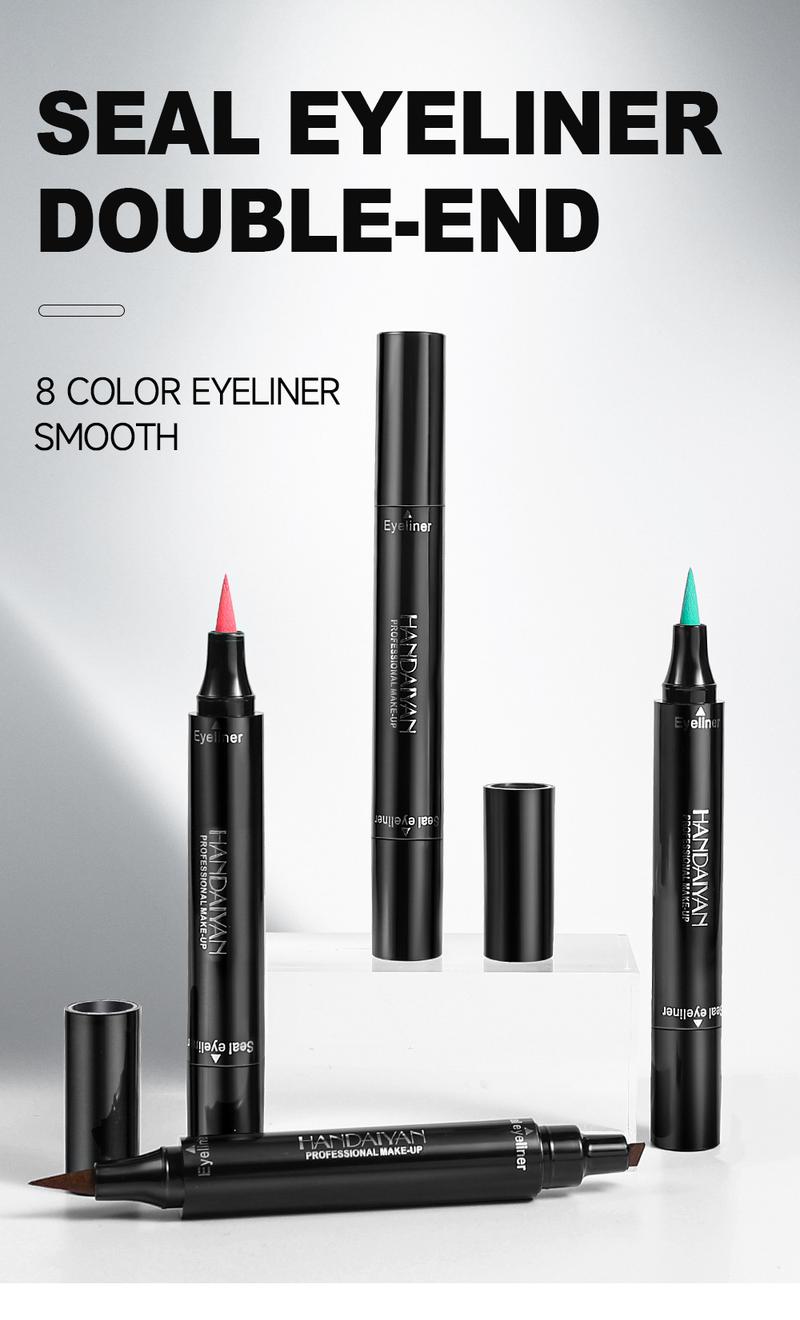 Product Introduction of Handaiyan Triangle Stamp Liquid Eyeliner | Waterproof, 24H Smudge-Proof & Quick-Dry | 2-in-1 Winged/Cat-Eye Stamp Design | Beginner-Friendly, Party/Stage Ready | TikTok Viral in Singapore #SGBeautyHack (Beauty Hack Alert!) 7
