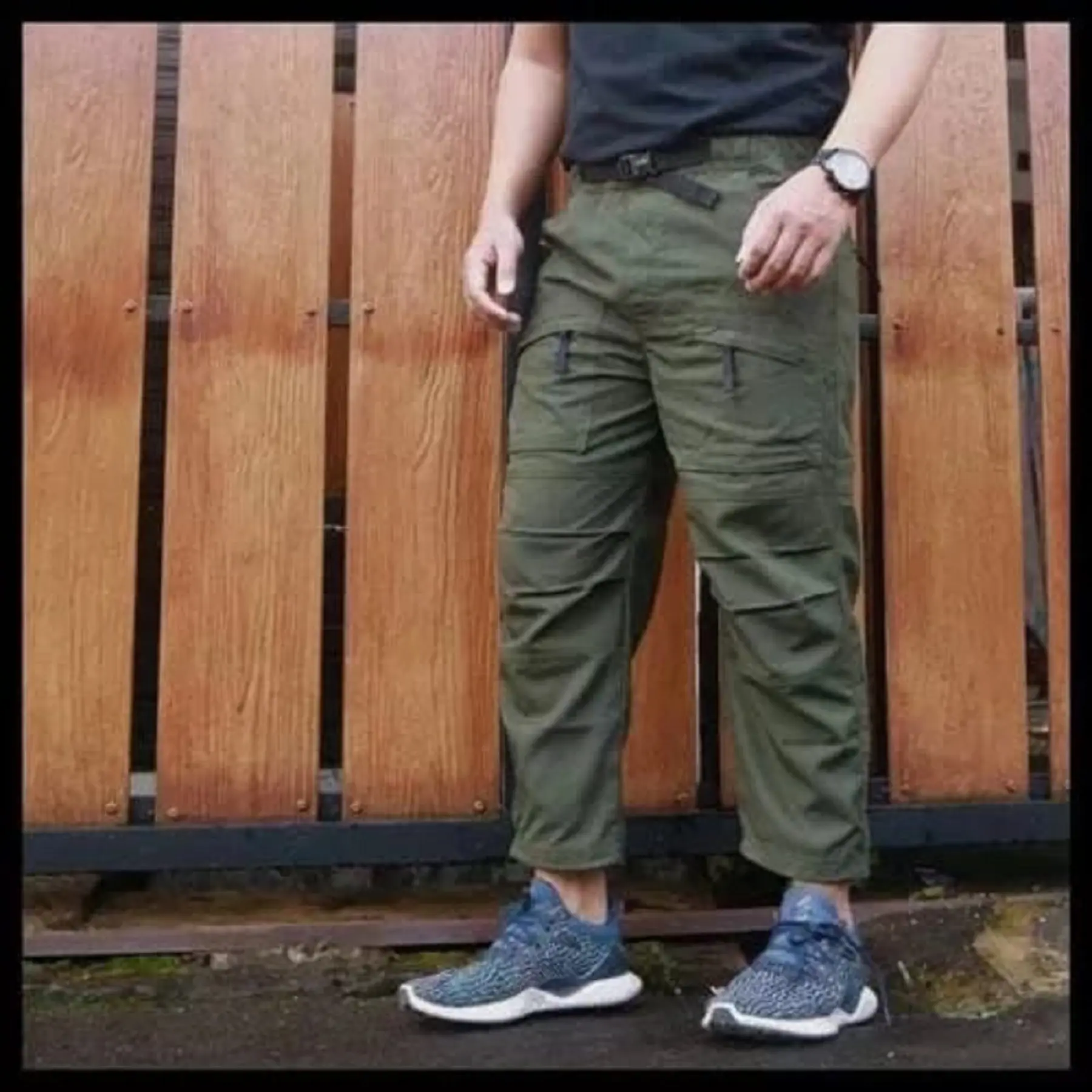 Celana Sirwal Tactical Outdoor Cargo Ikhwan Muslim Sunnah Cingkrang Laa Isybal Komprang Pangsi Polos Pinggang Karet