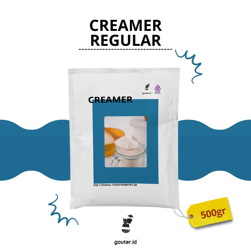 Creamer Bubuk 500gr Regular Non Dairy Krimer Bubuk untuk Minuman Krimer Bubuk untuk Es Teler