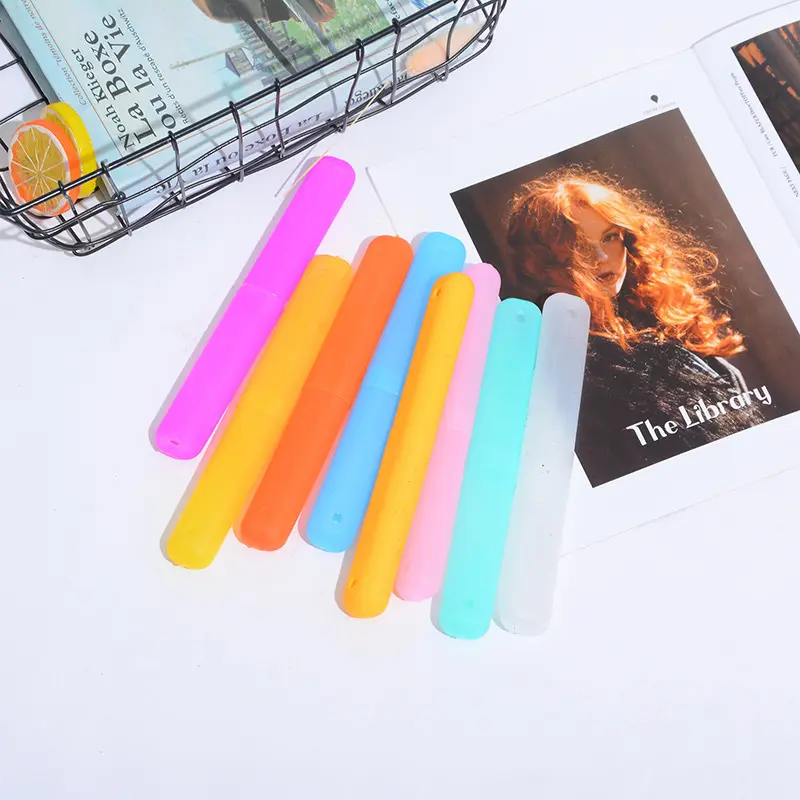 [PML]Portable Toothbrush Box Bathroom Accessories Dustproof Outdoor Travel Camping Toothbrush Storage Organizer Case