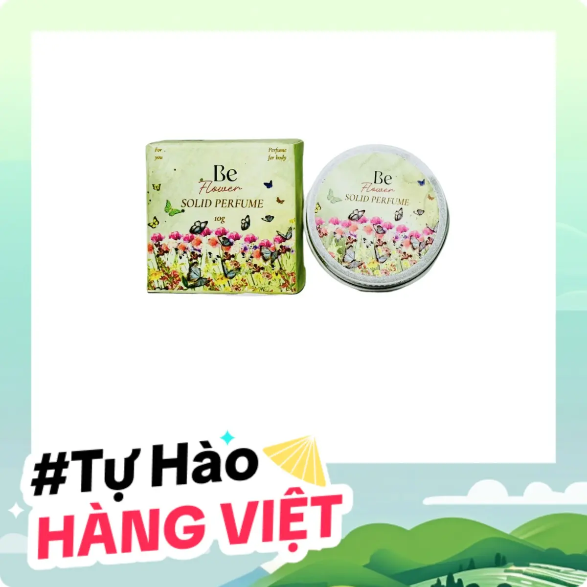 Nước Hoa Khô Dạng Sáp Be Flower Solid Perfume 10g