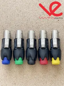 5 BUAH JACK SPEAKON BESI + KUNCI LOCK 5 WARNA NL4FC JACK MALE SPIKON NEUTRIK LIECHTENSTEIN ups stabilizer