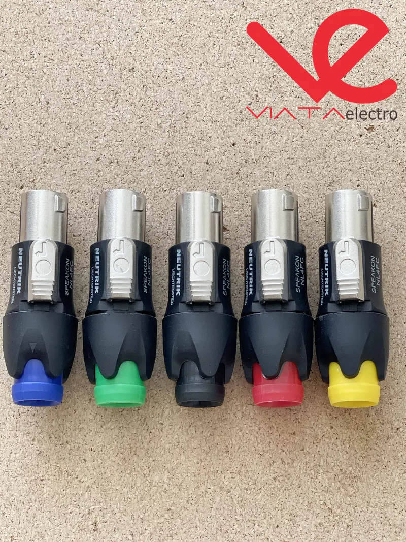 5 BUAH JACK SPEAKON BESI + KUNCI LOCK 5 WARNA NL4FC JACK MALE SPIKON NEUTRIK LIECHTENSTEIN ups stabilizer