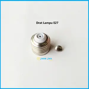 Drat Ulir Lampu E27 Pines Baru dengan Bahan Aluminium Nikel