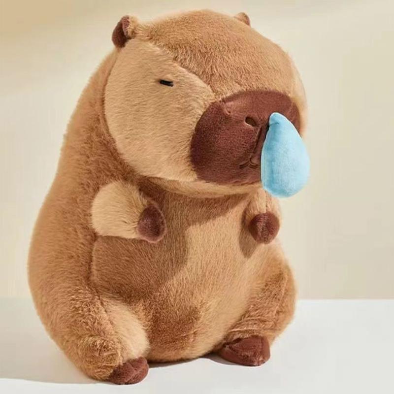 Búp Bê Nhồi Bông Mũi Mồ Hôi Capybara Mề Đay Bồng Bềnh NIUWAVE, Có Thể Co Giãn