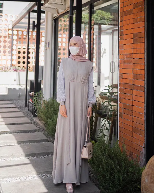 Elmiza - Aqeela Dress Bahan Premium Shine Lux Mix Tulle Brukat Gamis Muslim Wanita Kondangan brokat  lebaran - Pesta Remaja 6