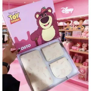 Disney Lotso Wallet Pack 3in1 Multifungsi Tas Wanita Import Perempuan Cewek Set Dompet 20177 Bahan Stitch Nyaman Elegan Modern