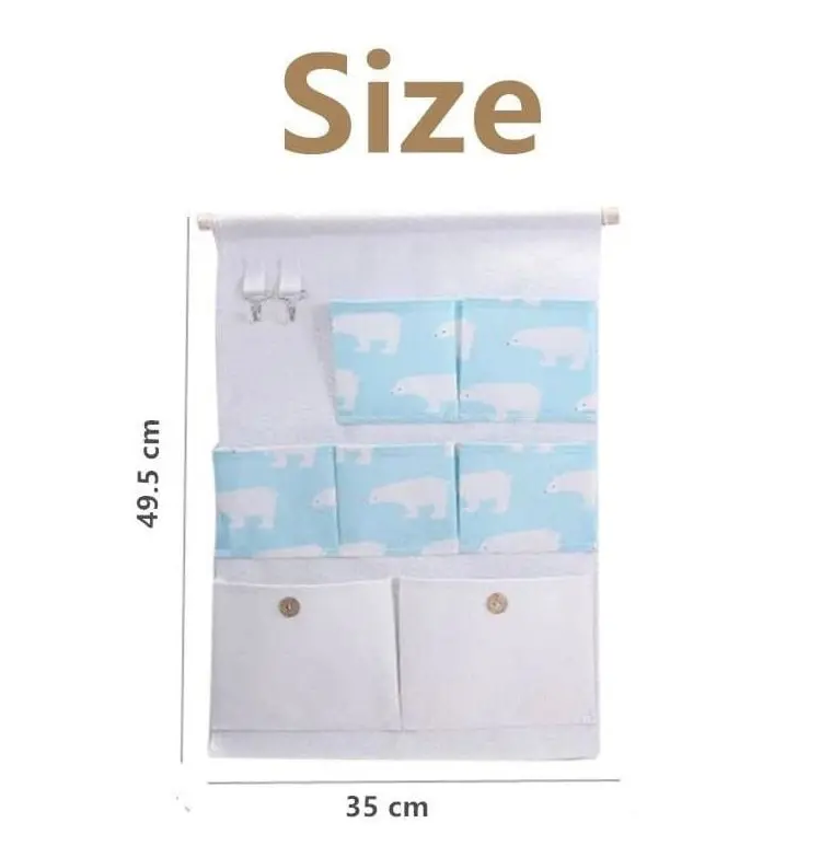 RUMAUMA Dekorasi Rumah Gantungan Organizer 7 Kantong Storage Hook Unik 5