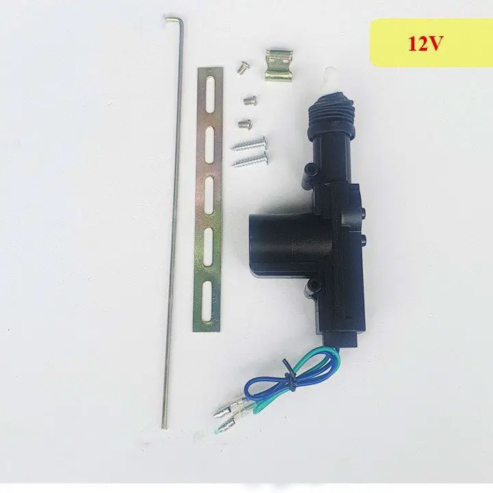 Chuột cửa ô tô 12v,b chốt cửa oto 2 dây
