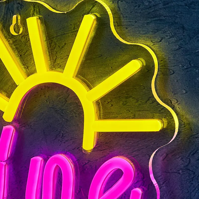 Hello Sunshine Neon Sign, 1 Count USB Powered Neon Sign, Decorative Neon Sign for Home Party & Shop & Bar & Beach, Home Decor, Room Decor 3