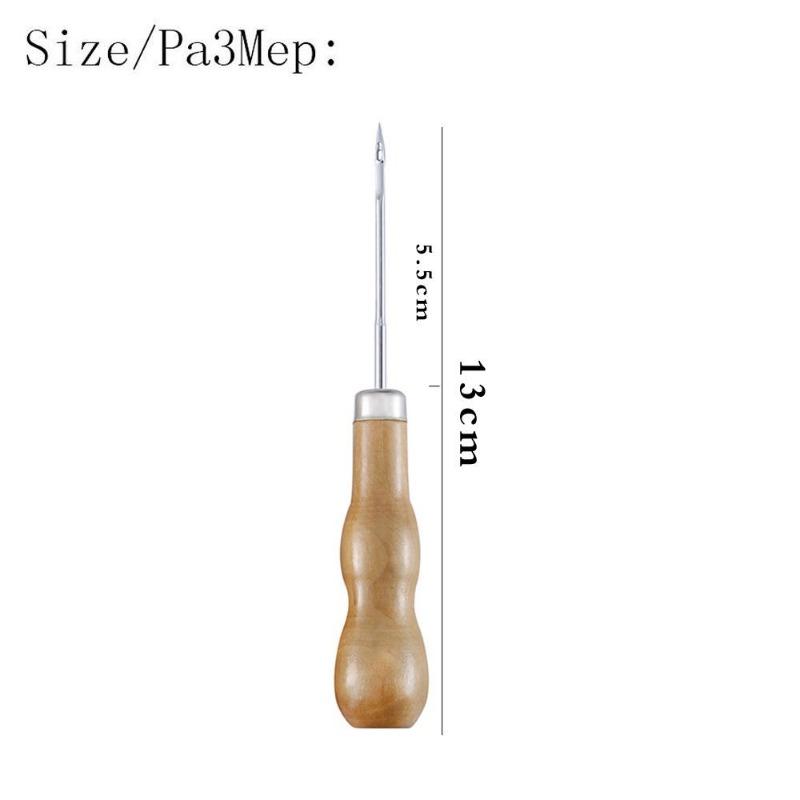 Product Introduction of 1Set of Professional Sewing Wax Thread Shoe Thread Leather Shoe Craftsmanship Durable and Strong Manual Stitching Leather and Wooden Handle 14